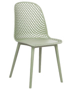 Set of 4 Dining Chairs EMORY Light Green