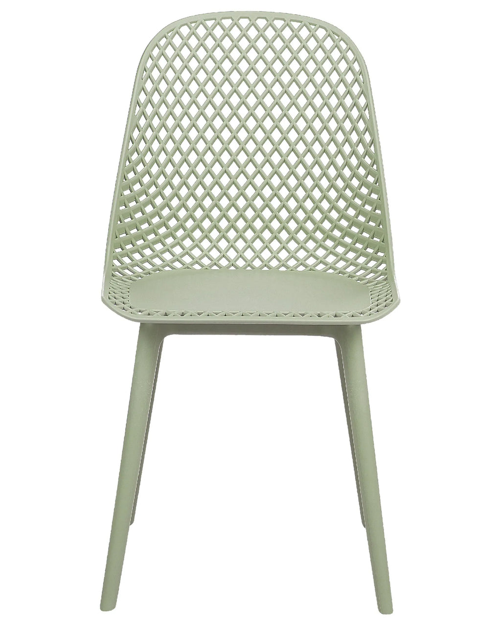 Set of 4 Dining Chairs EMORY Light Green