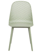 Set of 4 Dining Chairs EMORY Light Green