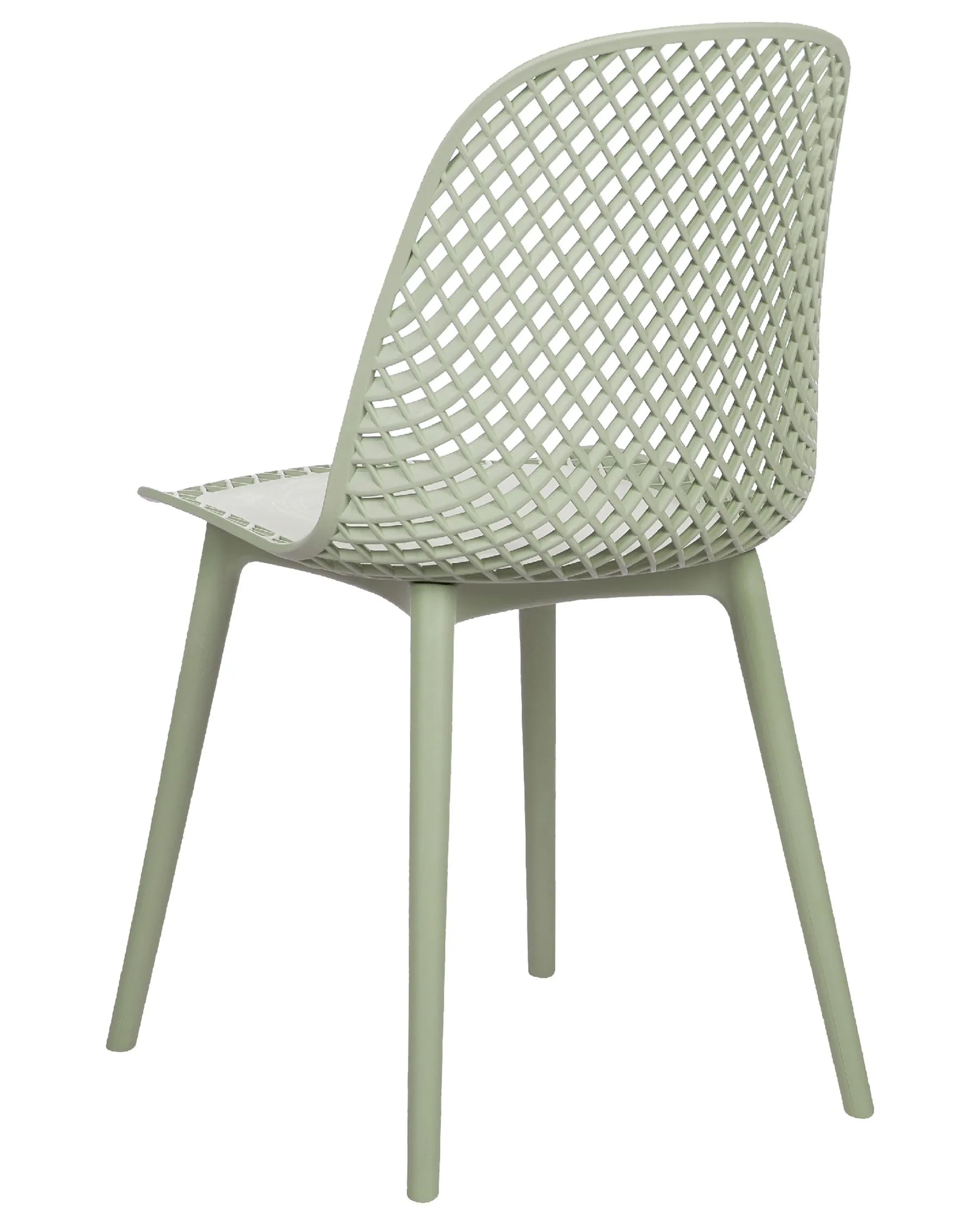 Set of 4 Dining Chairs EMORY Light Green