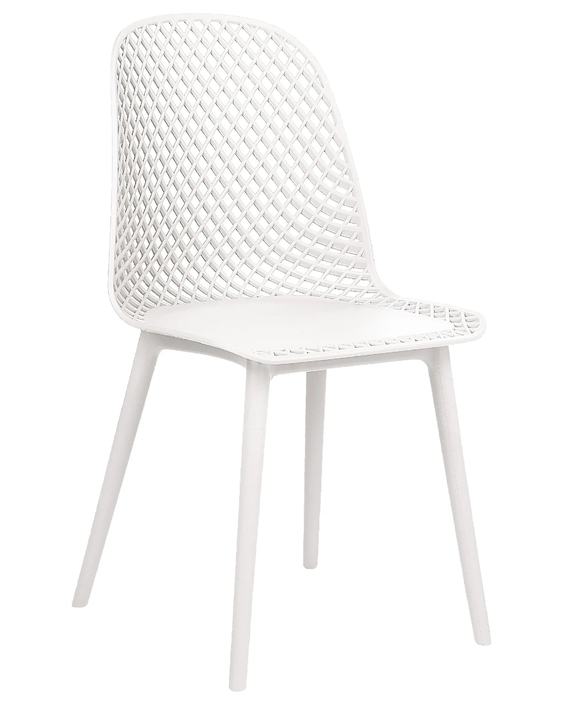 Set of 4 Dining Chairs EMORY White
