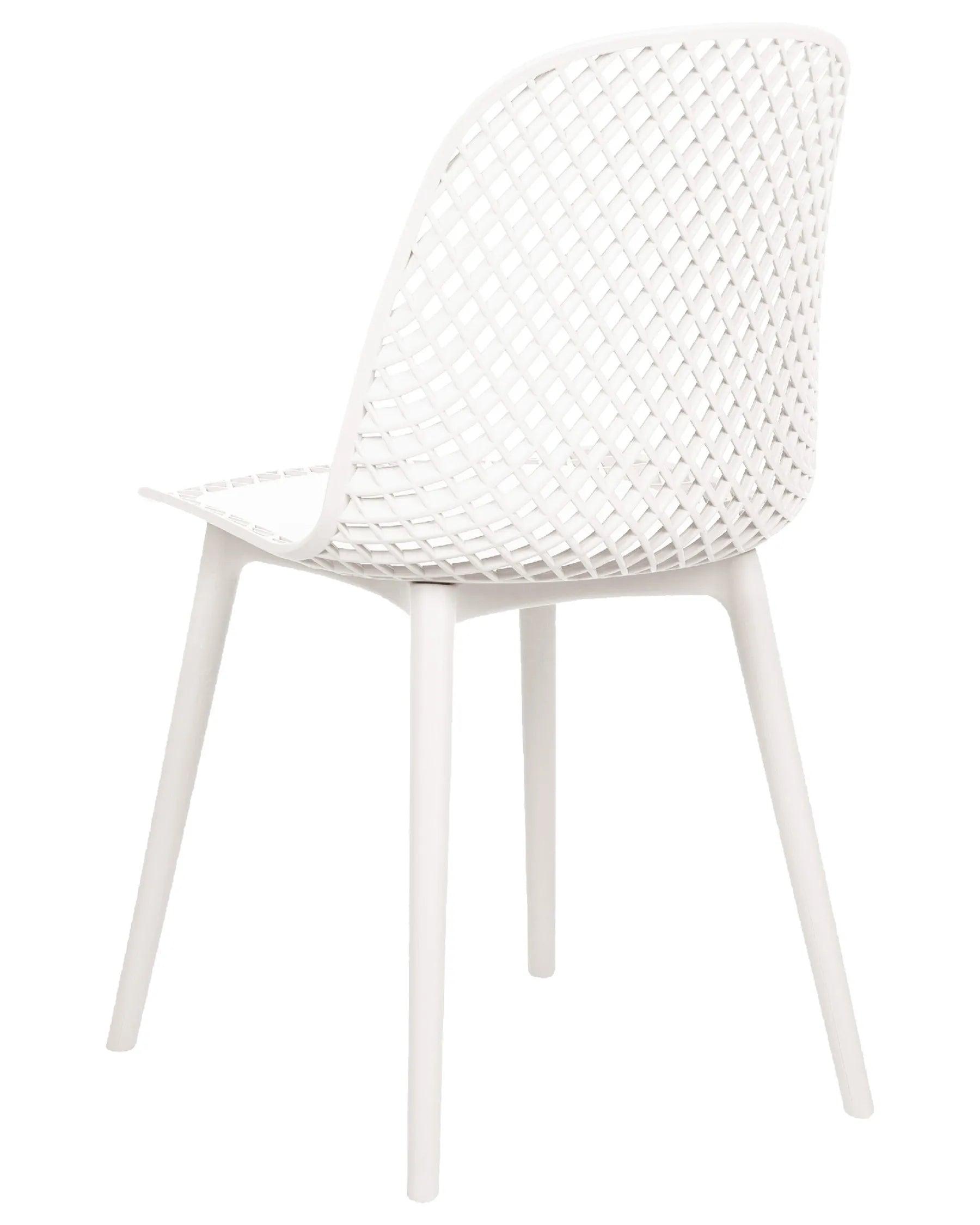 Set of 4 Dining Chairs EMORY White