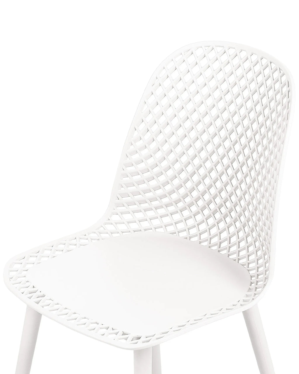 Set of 4 Dining Chairs EMORY White