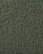 Set of 2 Dining Chairs SANILAC Boucle Dark Green