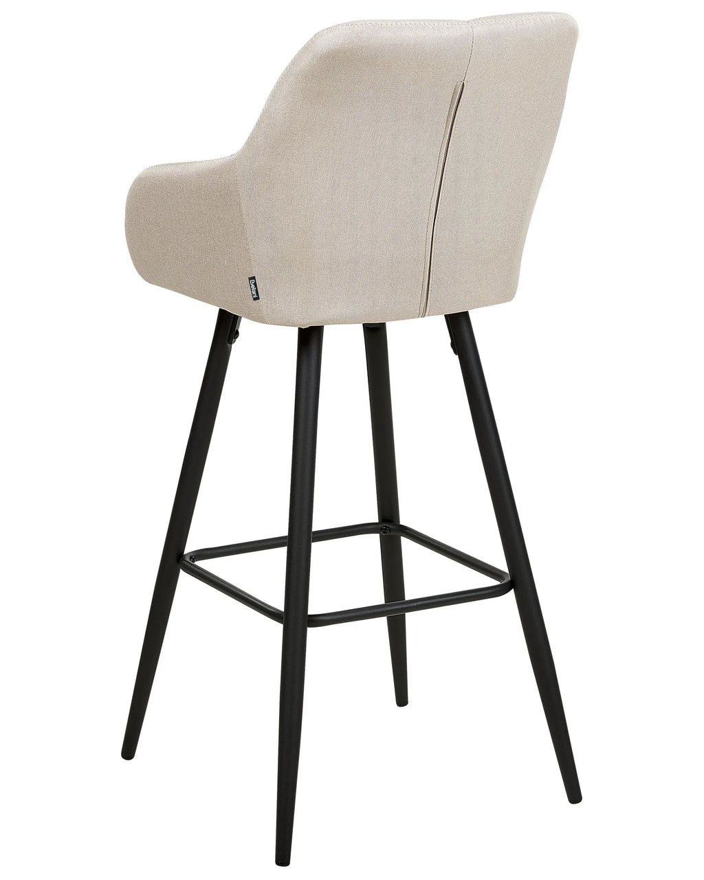 Set of 2 Bar Chairs DARIEN Light Beige