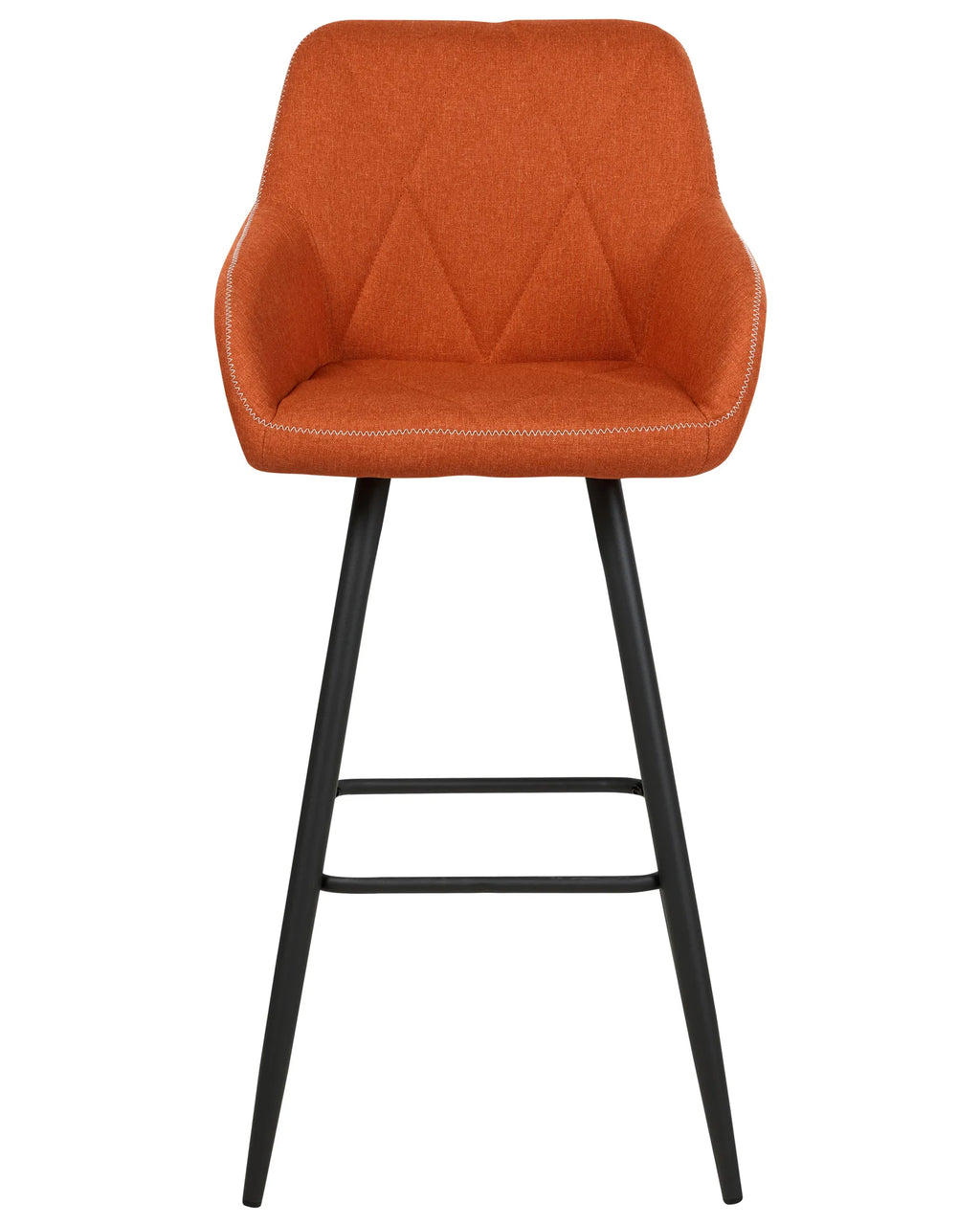 Set of 2 Bar Chairs DARIEN Orange