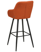 Set of 2 Bar Chairs DARIEN Orange