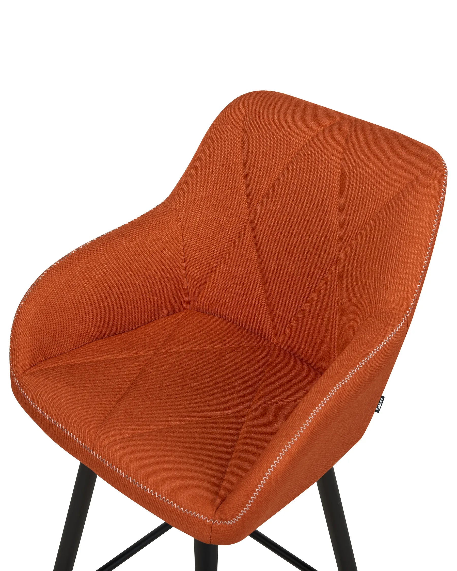 Set of 2 Bar Chairs DARIEN Orange
