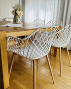 Set of 2 Dining Chairs NASHUA White