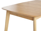 Extending Dining Table MADOX Light Oak 120/150 cm 75 cm