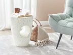 Side Table EDOLO 37 cm 37 cm Terrazzo Effect White Terrazzo