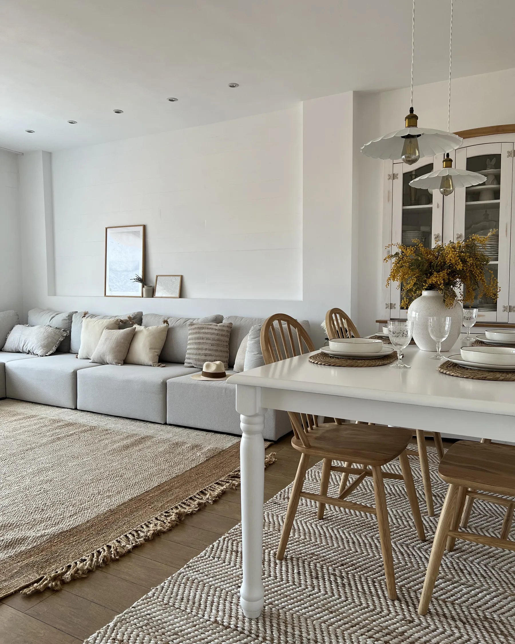 Dining Table CARY White 180 cm 90 cm
