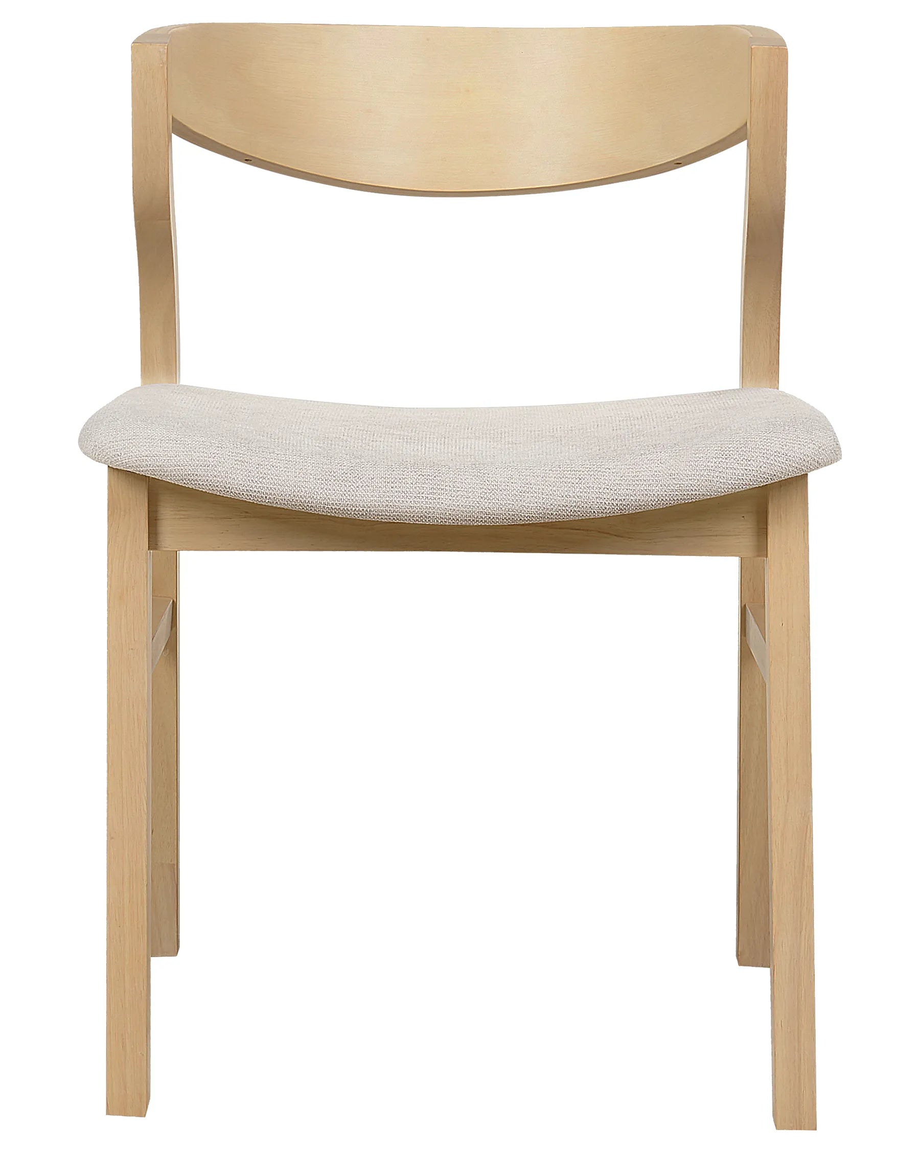 Set of 2 Dining Chairs MAROA Wood Beige