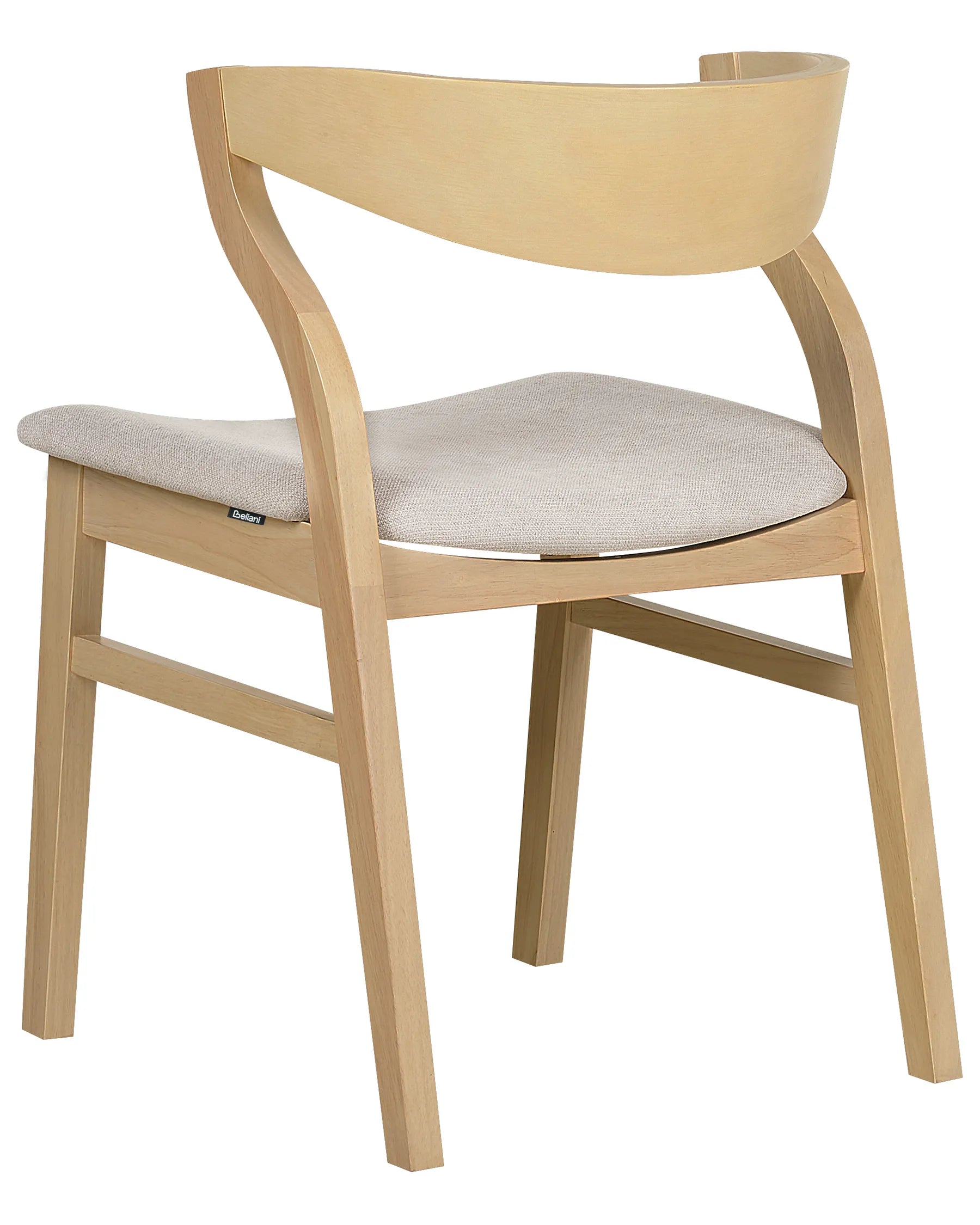 Set of 2 Dining Chairs MAROA Wood Beige