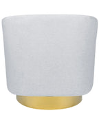 Swivel Armchair LAVIK Fabric Light Grey