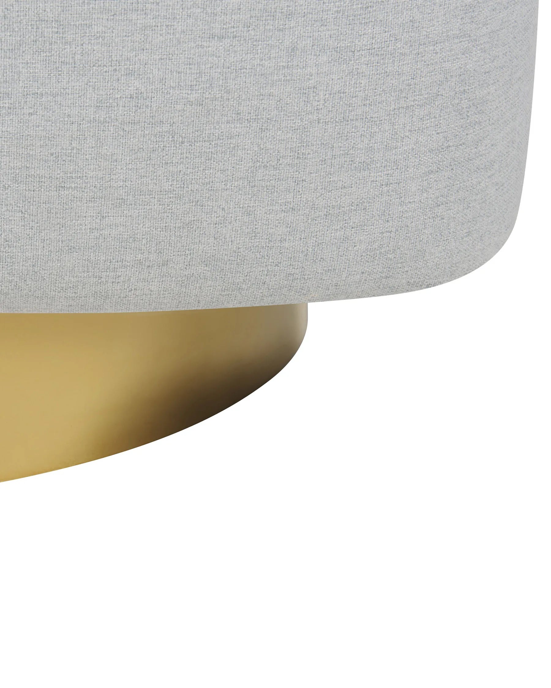 Swivel Armchair LAVIK Fabric Light Grey