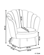 Armchair LOVIKKA Velvet Off-White