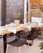 Set of 2 Dining Chairs NASHUA Black