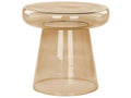 Side Table CALDERA Glass Golden Brown
