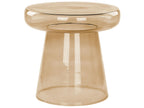 Side Table CALDERA Glass Golden Brown