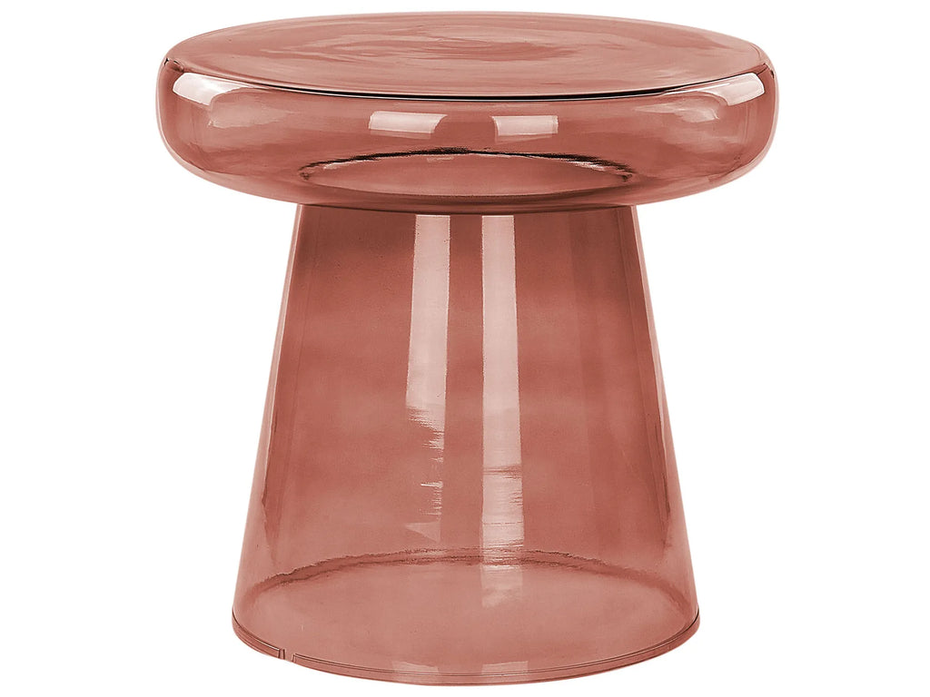 Side Table CALDERA Glass Red
