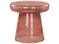 Side Table CALDERA Glass Red