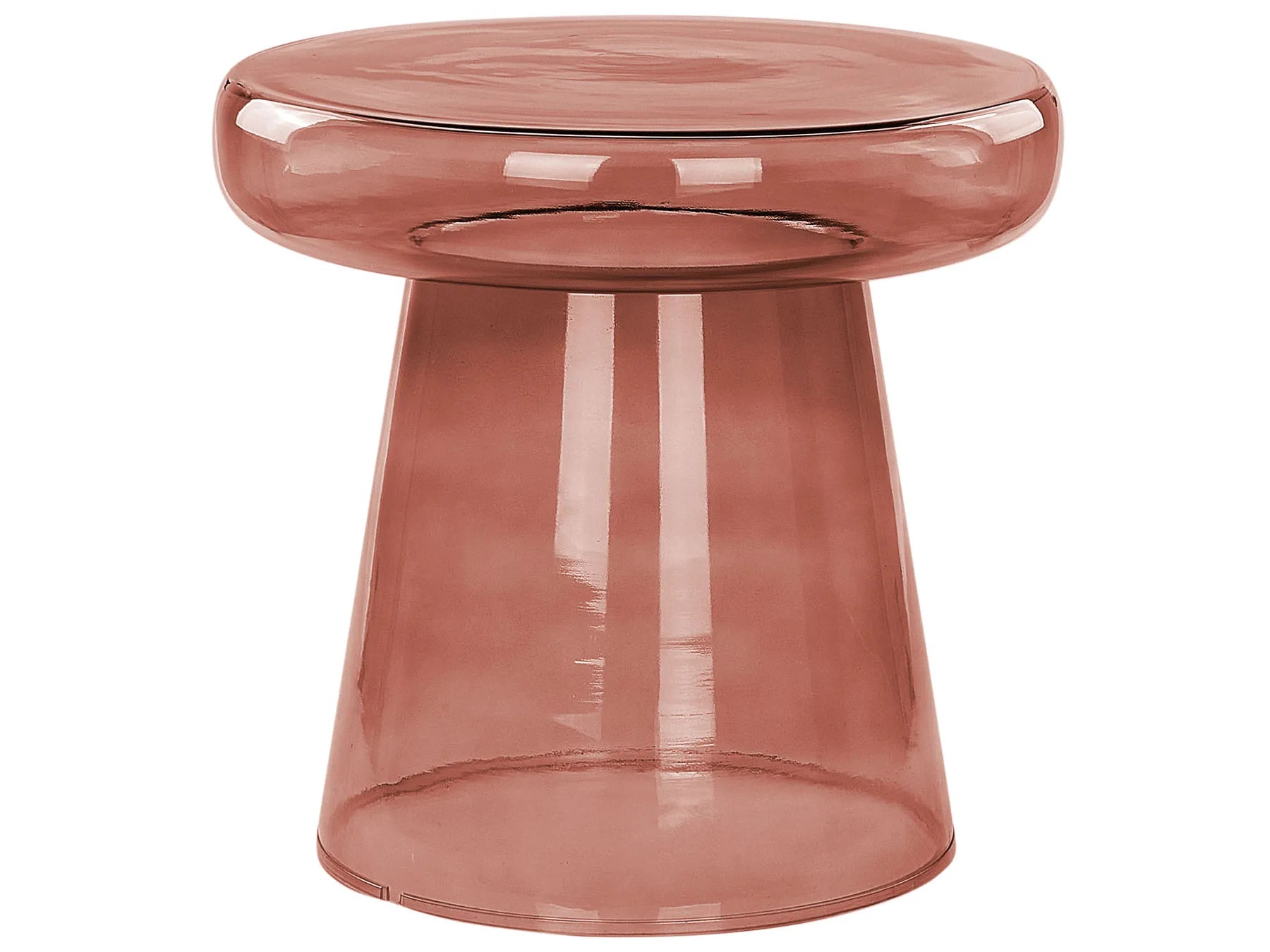 Side Table CALDERA Glass Red