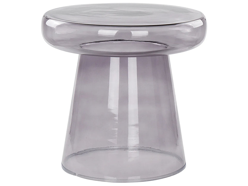 Side Table CALDERA Glass Grey