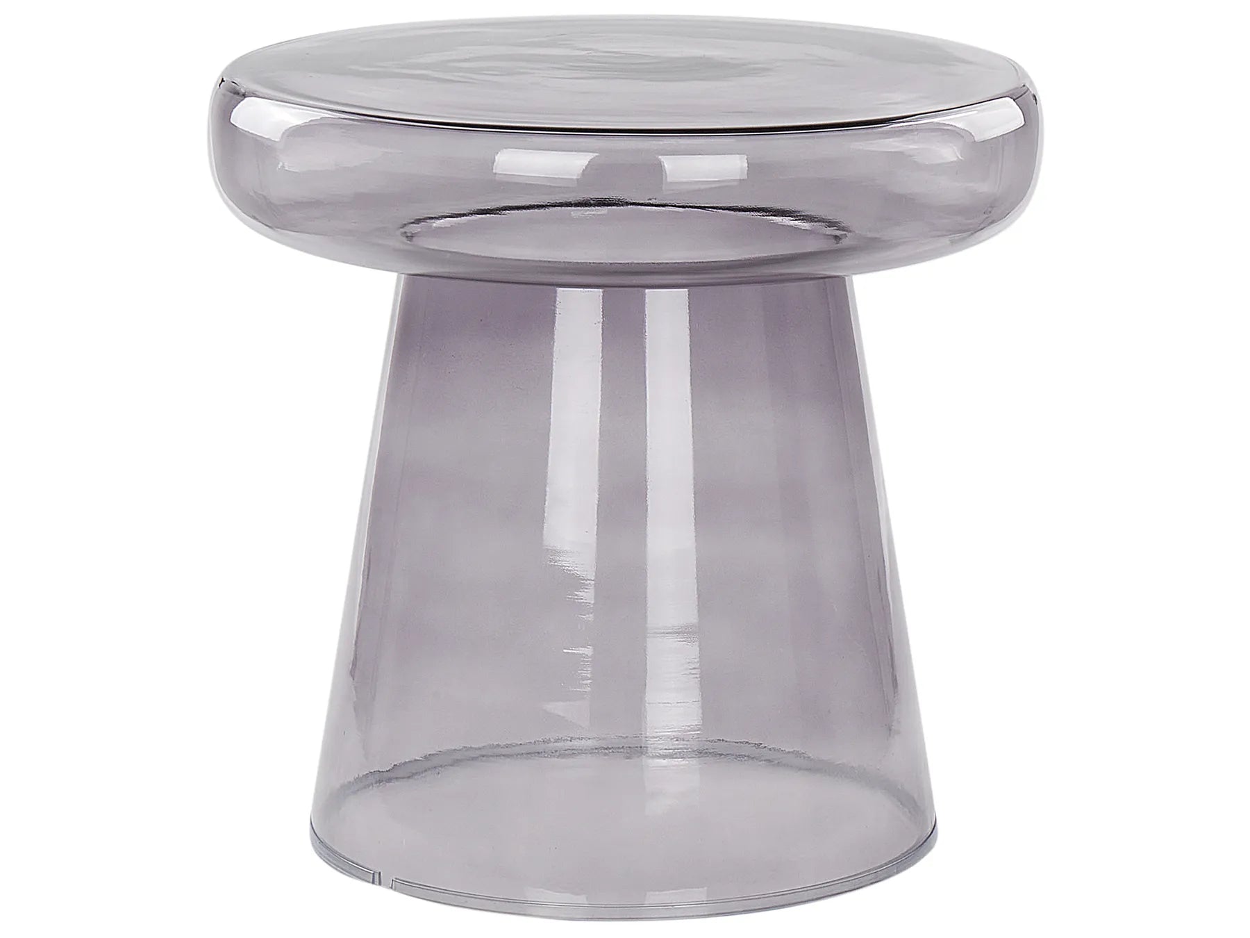 Side Table CALDERA Glass Grey