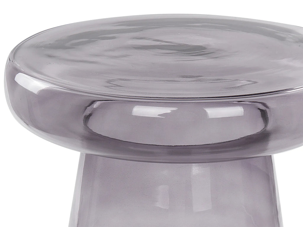 Side Table CALDERA Glass Grey