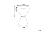 Side Table TIBITO Metal Black