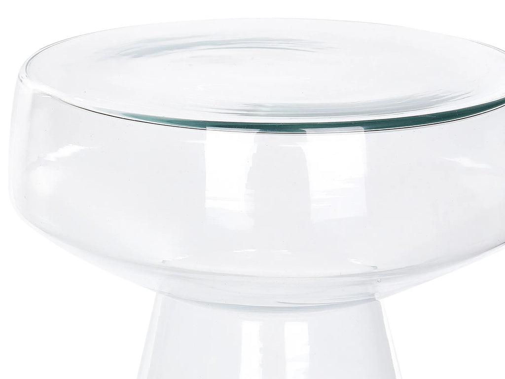 Set of 2 Side Tables LAGUNA/CALDERA Transparent