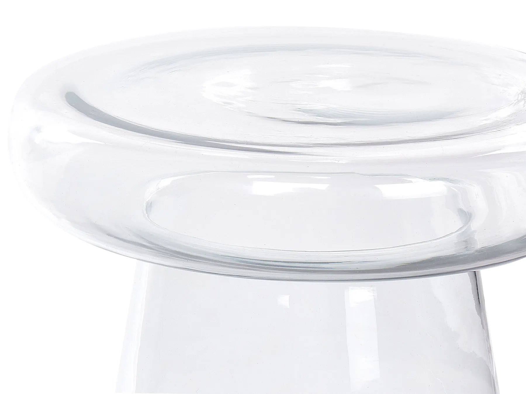 Set of 2 Side Tables LAGUNA/CALDERA Transparent