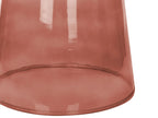 Set of 2 Side Tables CASTARA CALDERA Glass Red — feature detail