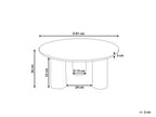 Coffee Table COLINA Acacia Wood Brown