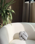 Armchair LOEN Boucle White
