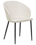 Set of 2 Dining Chairs MASON Fabric Light Beige