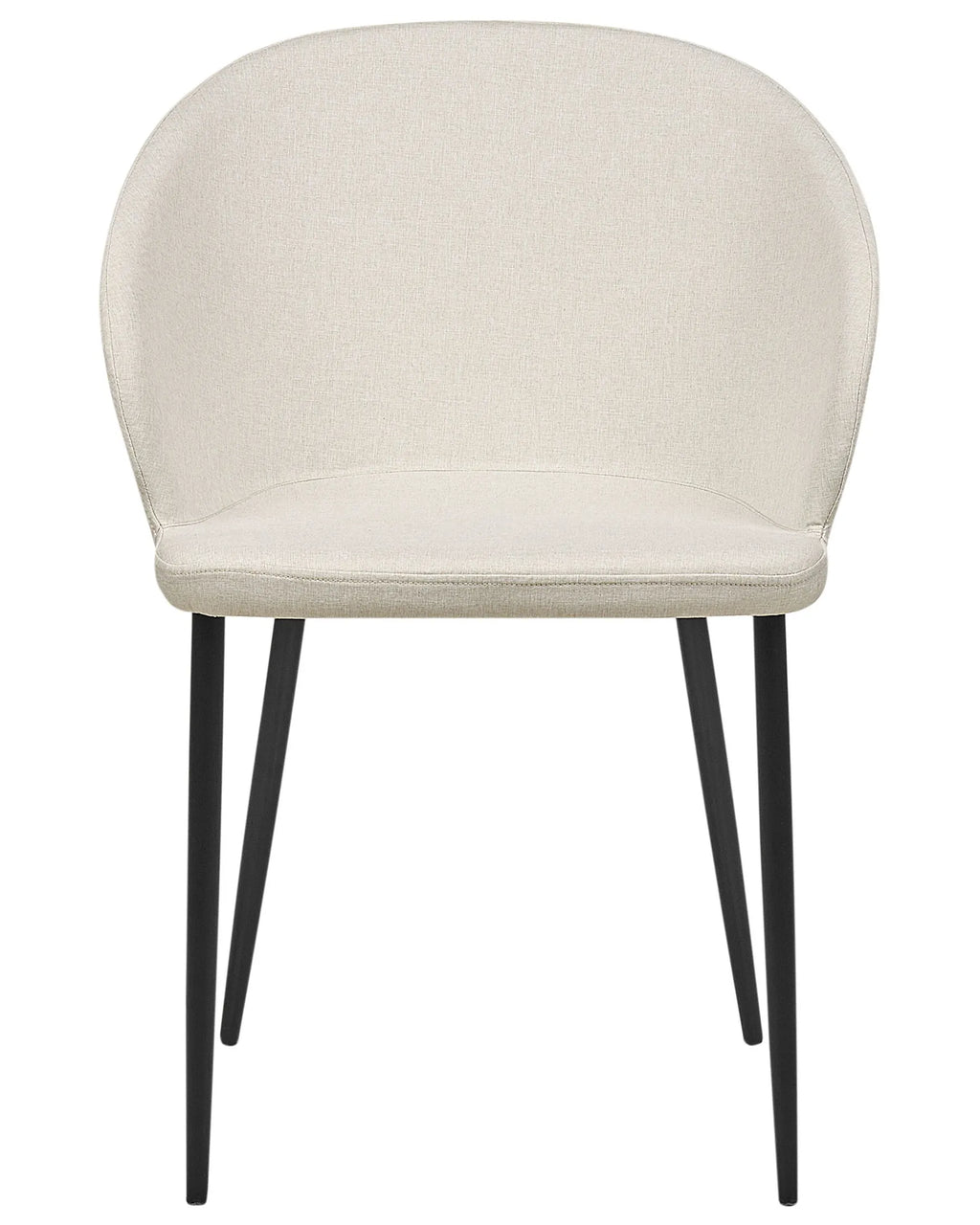 Set of 2 Dining Chairs MASON Fabric Light Beige