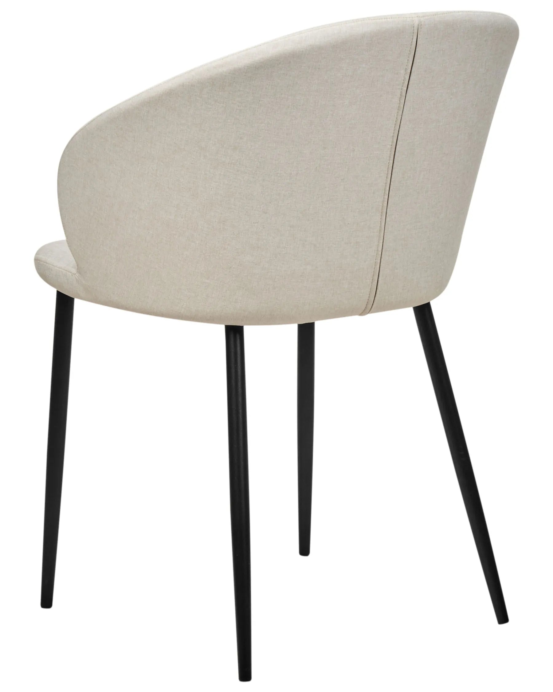 Set of 2 Dining Chairs MASON Fabric Light Beige