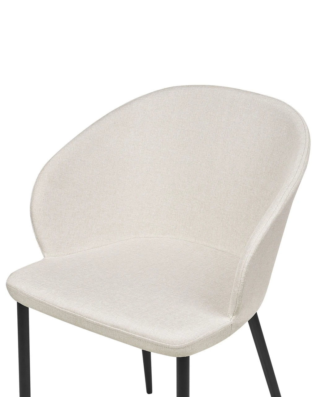 Set of 2 Dining Chairs MASON Fabric Light Beige