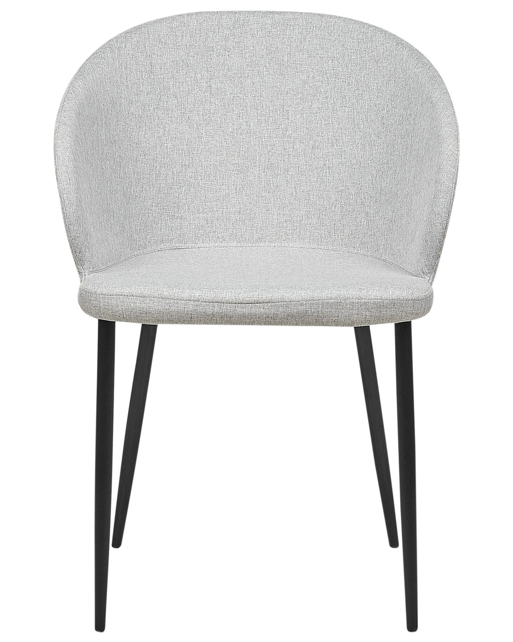 Set of 2 Dining Chairs MASON Fabric Light Grey