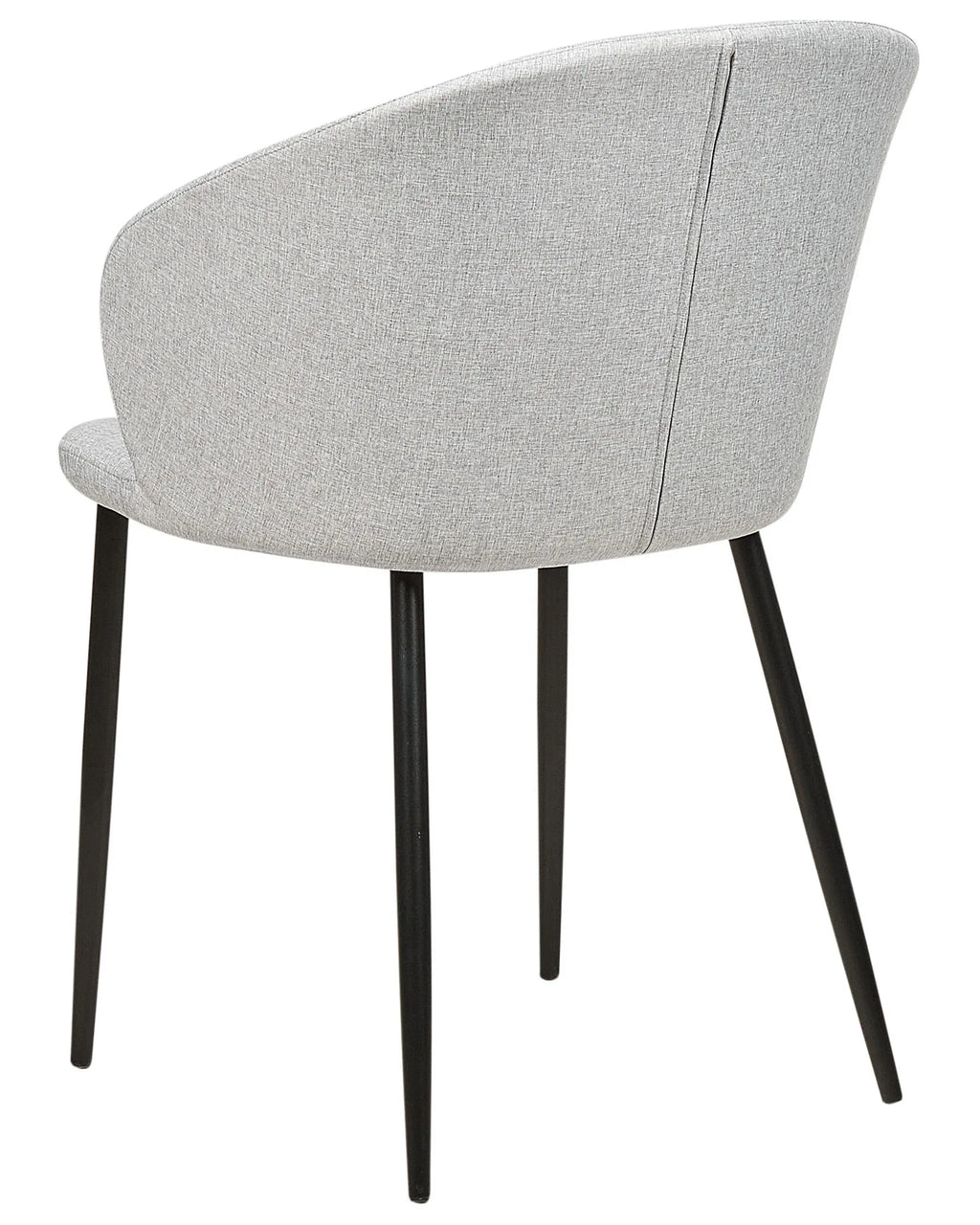 Set of 2 Dining Chairs MASON Fabric Light Grey