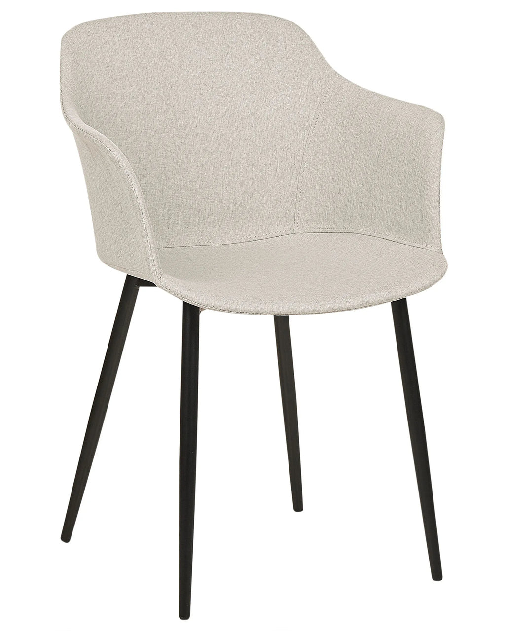 Set of 2 Dining Chairs ELIM Fabric Light Beige