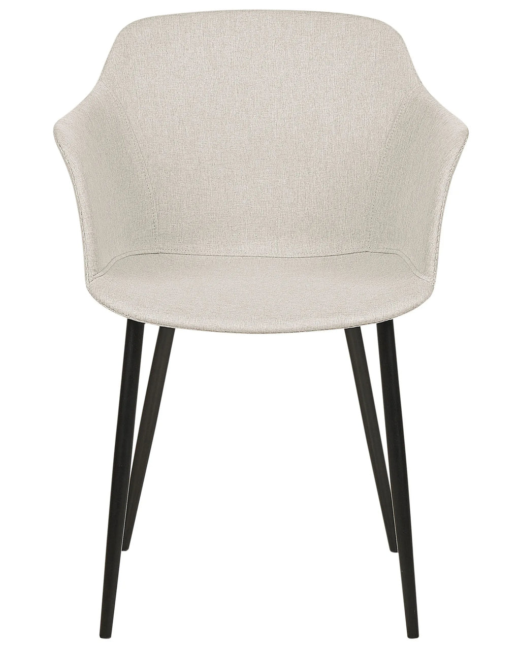 Set of 2 Dining Chairs ELIM Fabric Light Beige