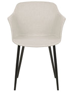 Set of 2 Dining Chairs ELIM Fabric Light Beige