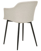 Set of 2 Dining Chairs ELIM Fabric Light Beige