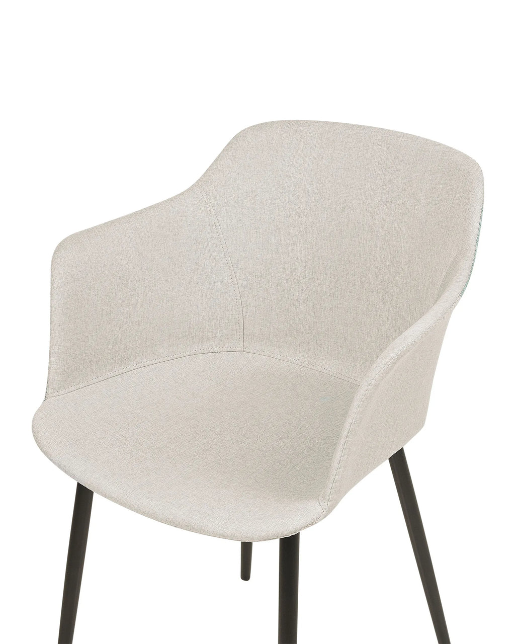 Set of 2 Dining Chairs ELIM Fabric Light Beige