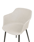 Set of 2 Dining Chairs ELIM Fabric Light Beige