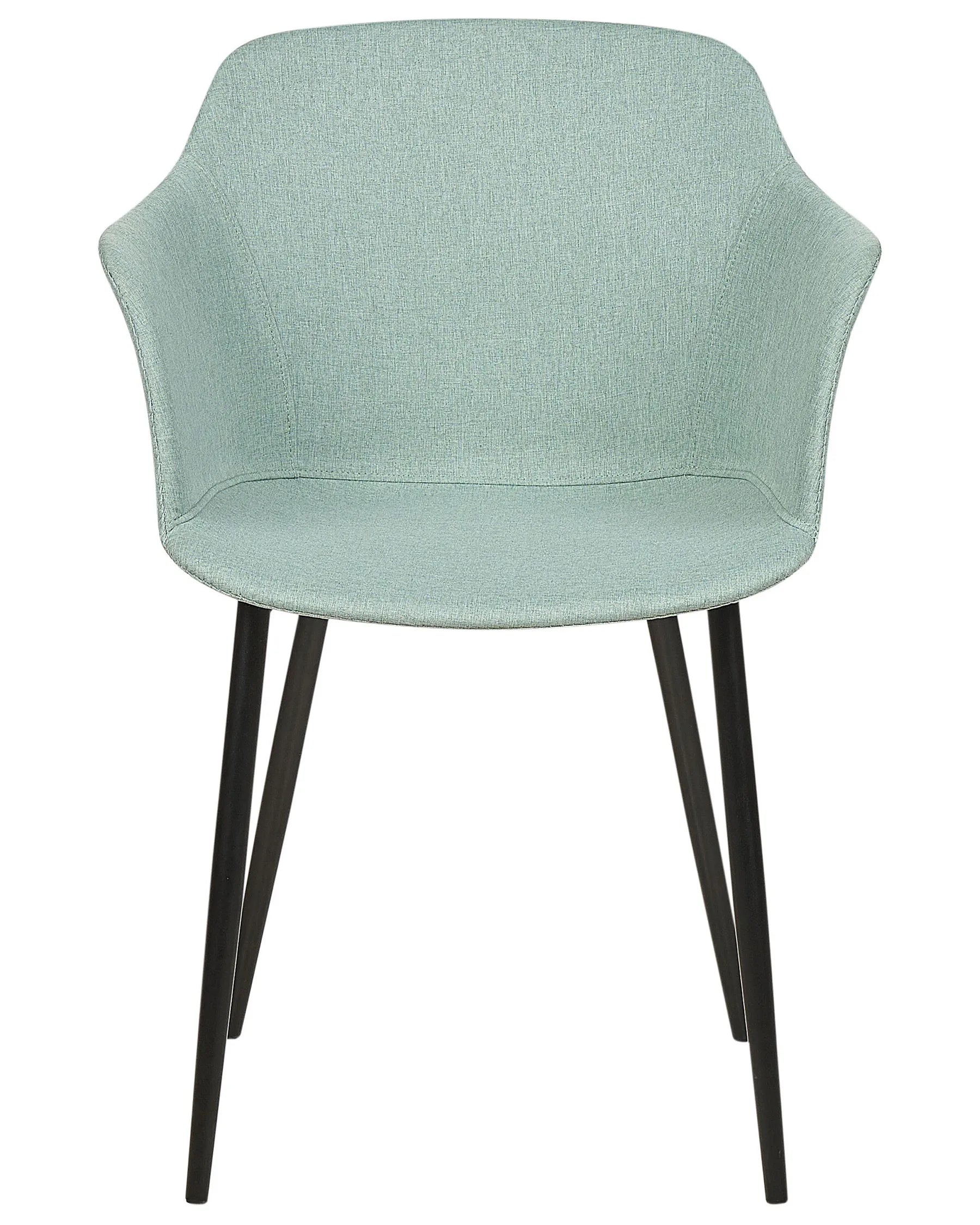 Set of 2 Dining Chairs ELIM Fabric Mint Green