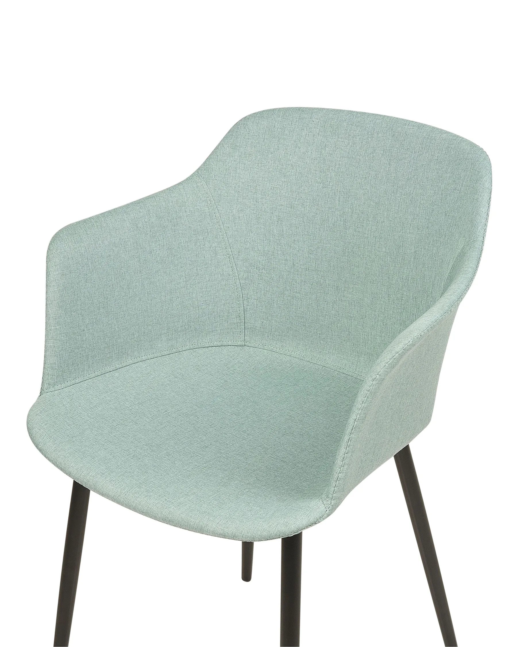 Set of 2 Dining Chairs ELIM Fabric Mint Green